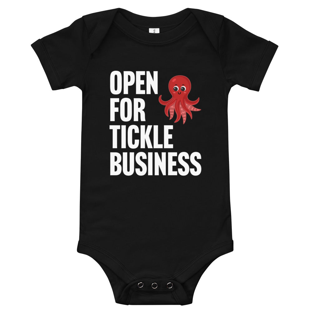 Tickle Business - Black Onesie