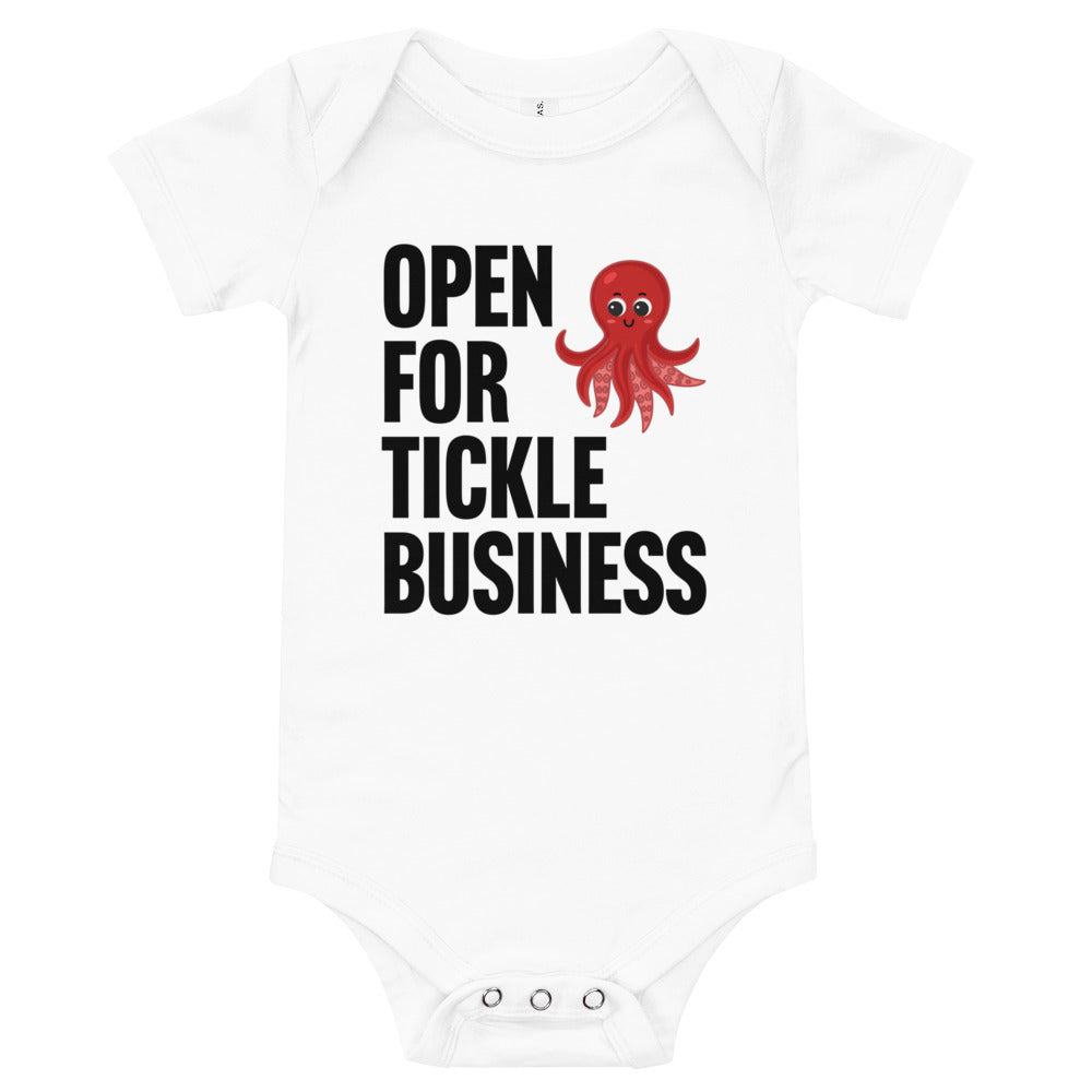 Tickle Business - White Onesie